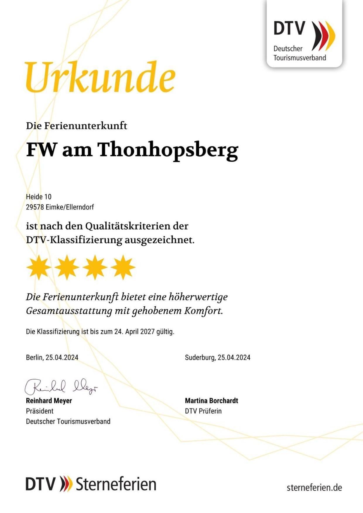 Ferienwohnung Am Thonhopsberg Eimke Exterior foto